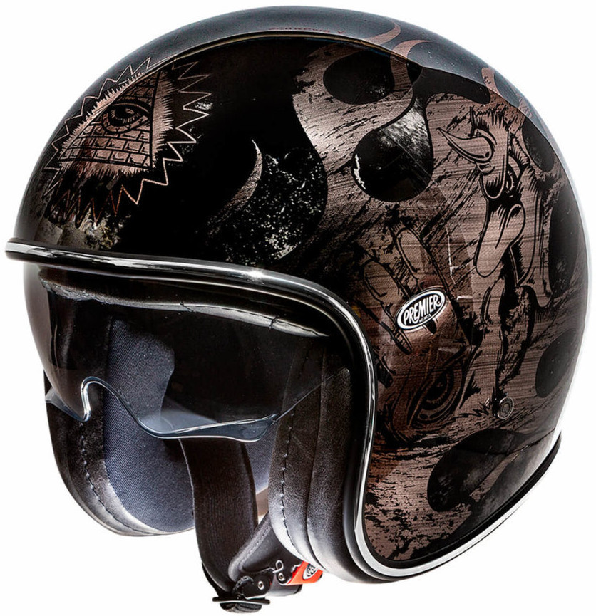 Premier Vintage BD Chromed Casque jet Noir XS