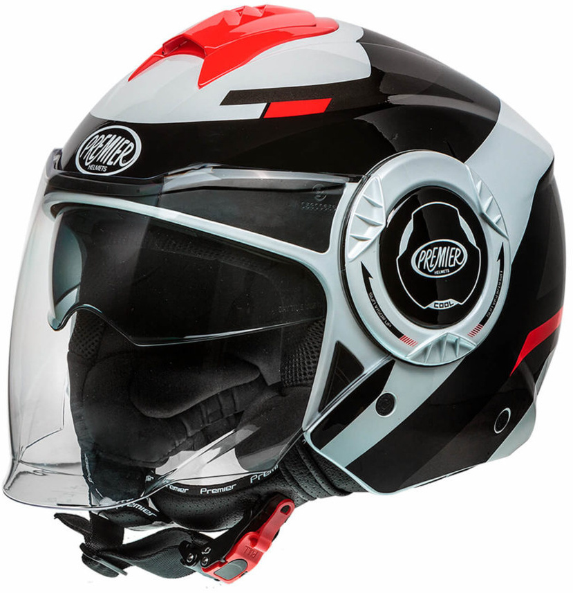 Premier Cool OPT 2 Casque jet Noir Blanc M