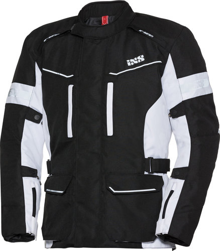 Ixs Tour Evans St Motorfiets Textiel Jas Zwart Wit Xl ixs kopen in de aanbieding