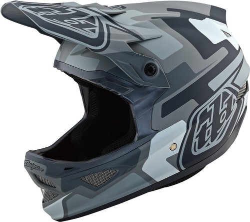 Troy Lee Designs D3 Fiberlite Speedcode Downhill Helm Grijs troy lee designs kopen in de aanbieding