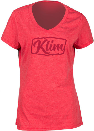 Klim Script Dames T Shirt Rood Xl klim kopen in de aanbieding