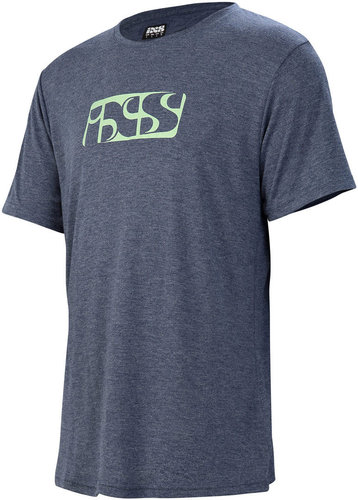 Ixs Brand Tee T Shirt Blauw ixs kopen in de aanbieding