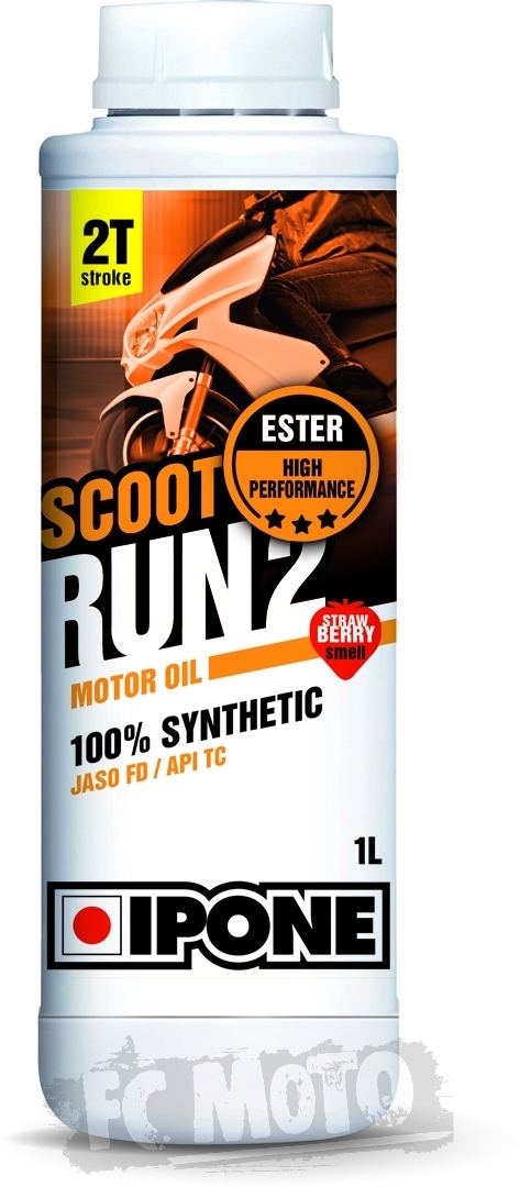 IPONE Scoot Run 2 Huile moteur 1 litre fraise