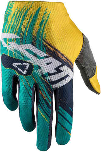 Leatt GPX 1.5 GripR Motocross guantes Azul Amarillo S