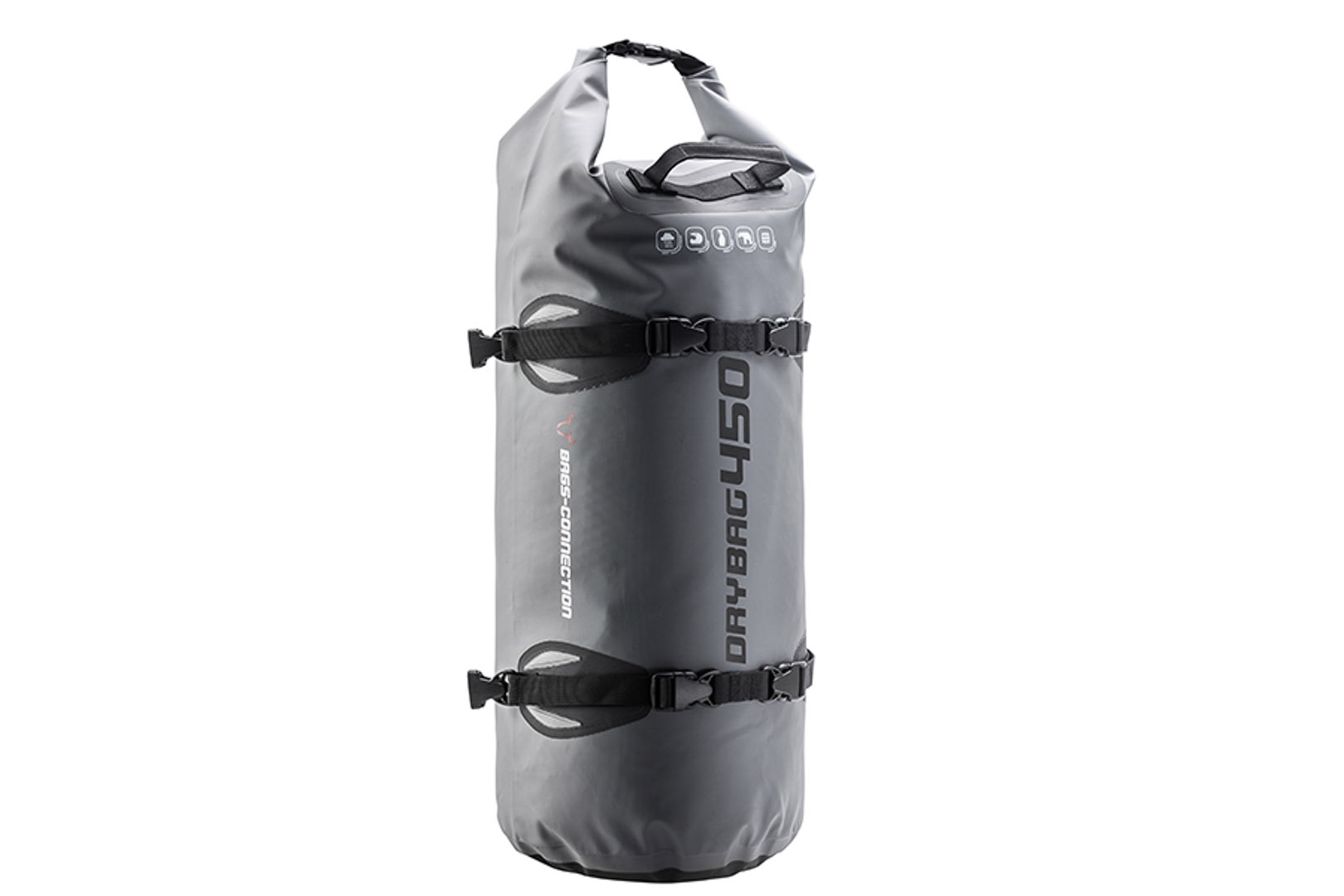 SW-Motech Sacoche de selle Drybag 450 - 45 l. Gris/Noir. Étanche. Noir Gris unique taille
