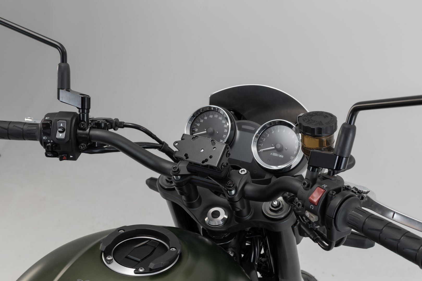 SW-Motech Support GPS pour cockpit - Noir. Kawasaki Z900RS/ Cafe (1...