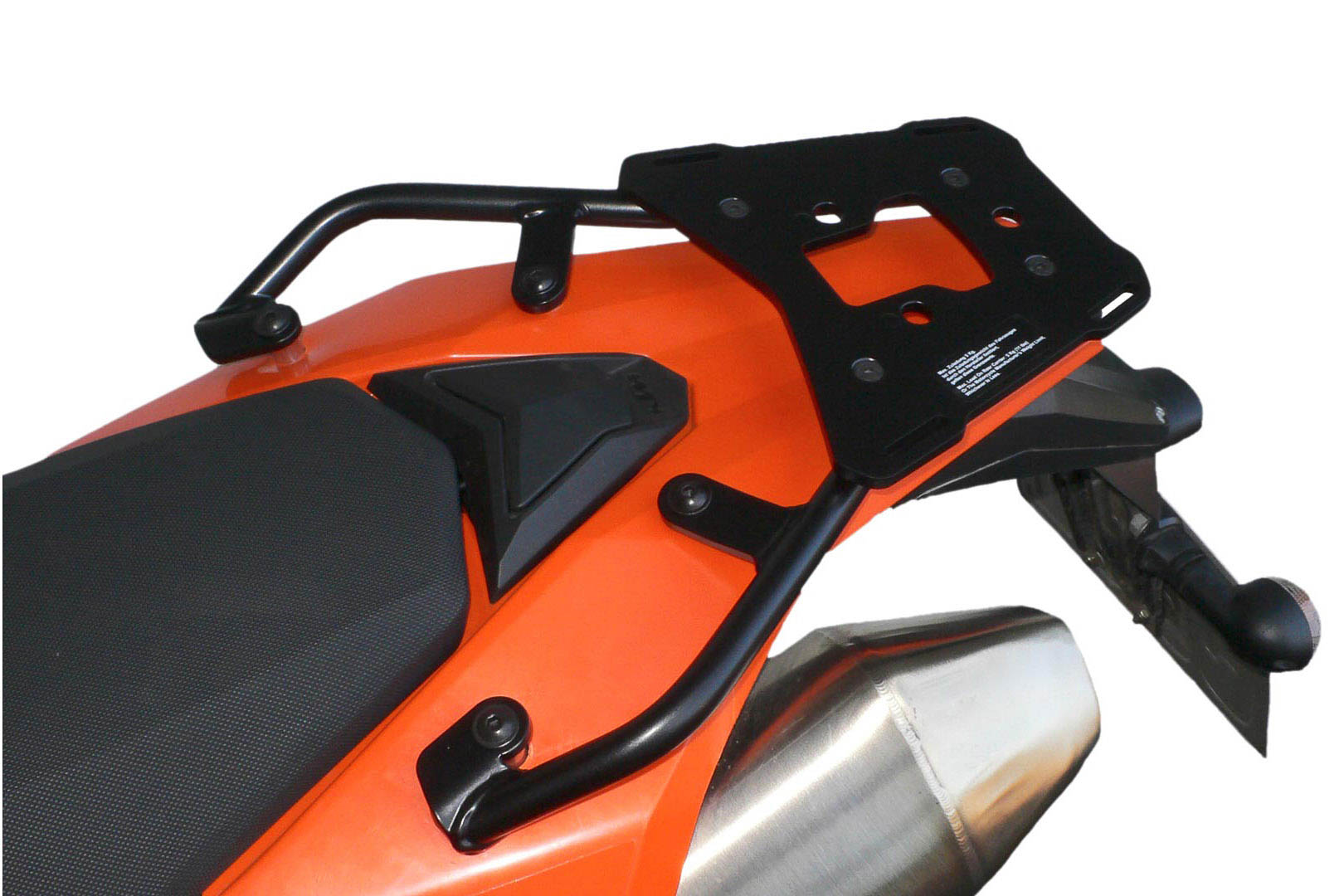 SW-Motech Porte-bagages ALU-RACK - Noir. KTM LC4 690 Enduro (07-). Noir