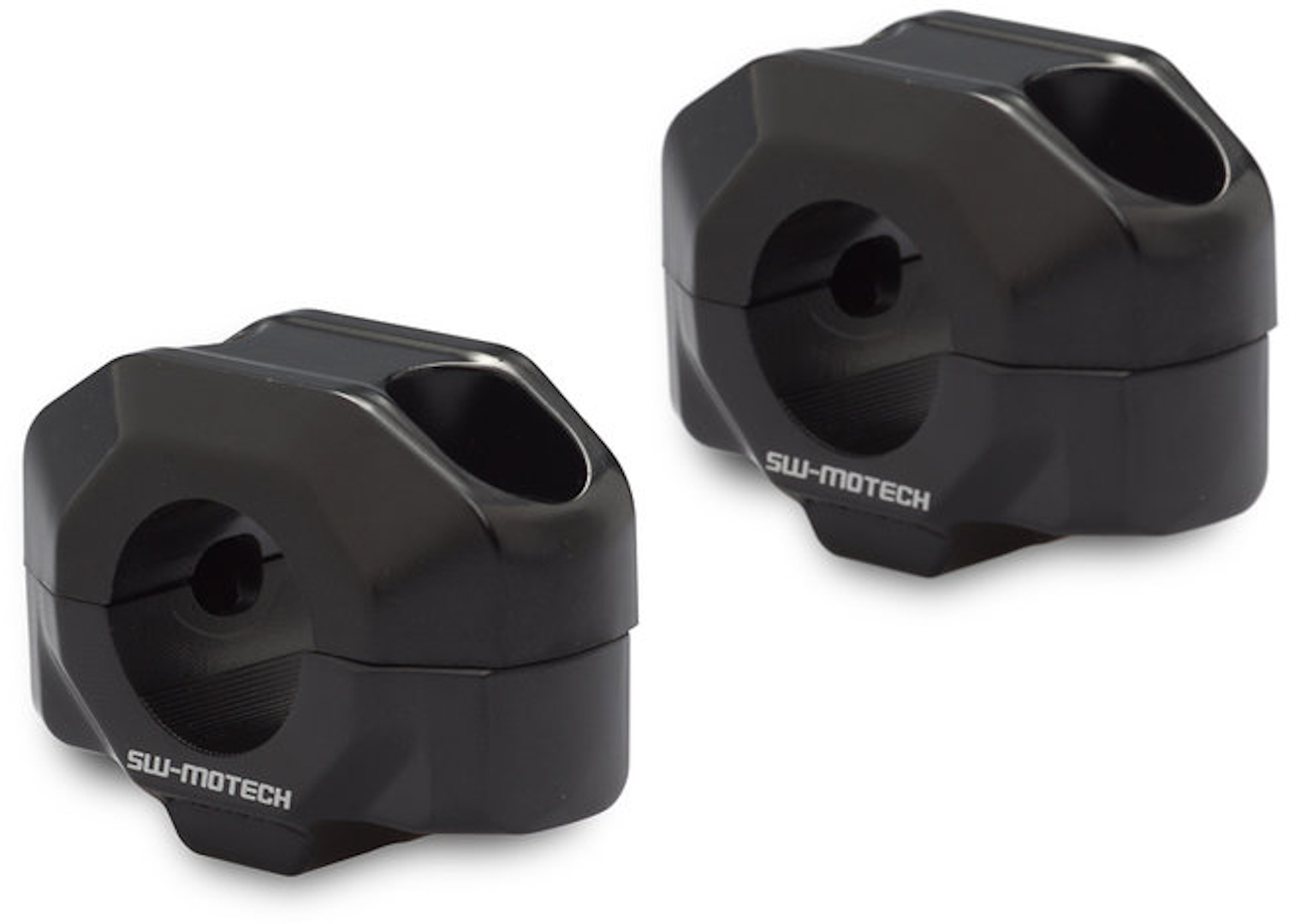 SW-Motech Réhausseur de guidon Ø 22 mm - H=20 mm. Noir. Noir