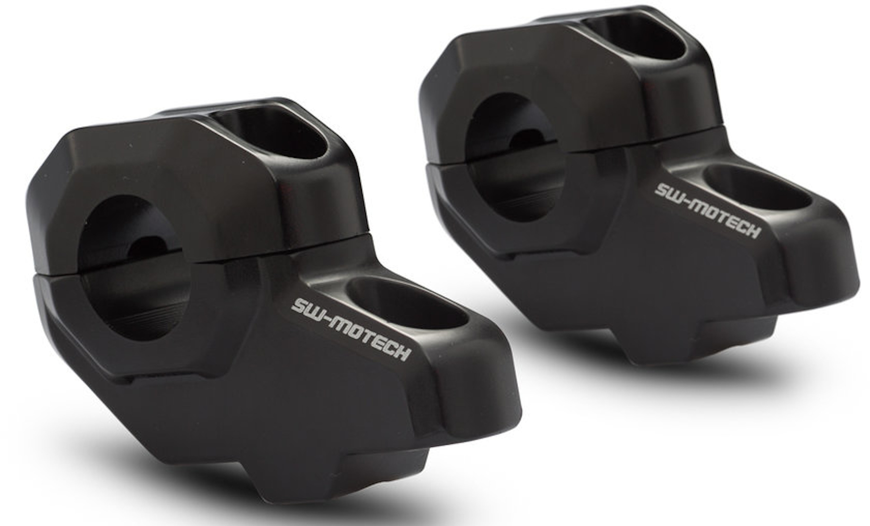 SW-Motech Réhausseur de guidon avec déport Ø 28 mm - H=30 mm. Recul... Noir