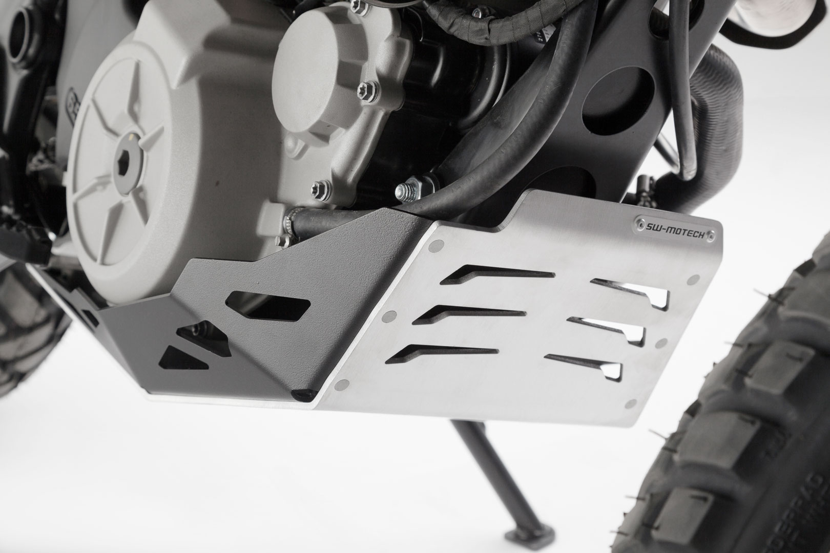 SW-Motech Sabot moteur - Noir/Gris. Husqvarna TR650 Terra / Strada ... Noir Argent