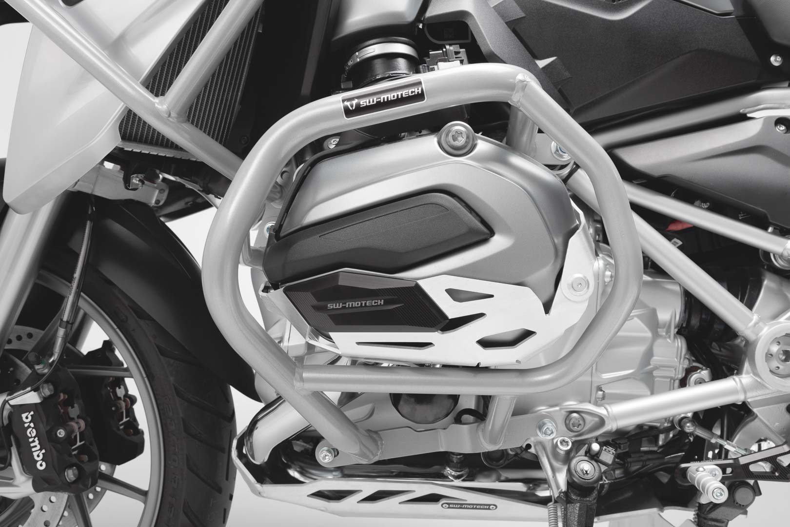 SW-Motech Crashbar - Gris. BMW R1200GSLC (13-)/ Rallye (16-). Argent