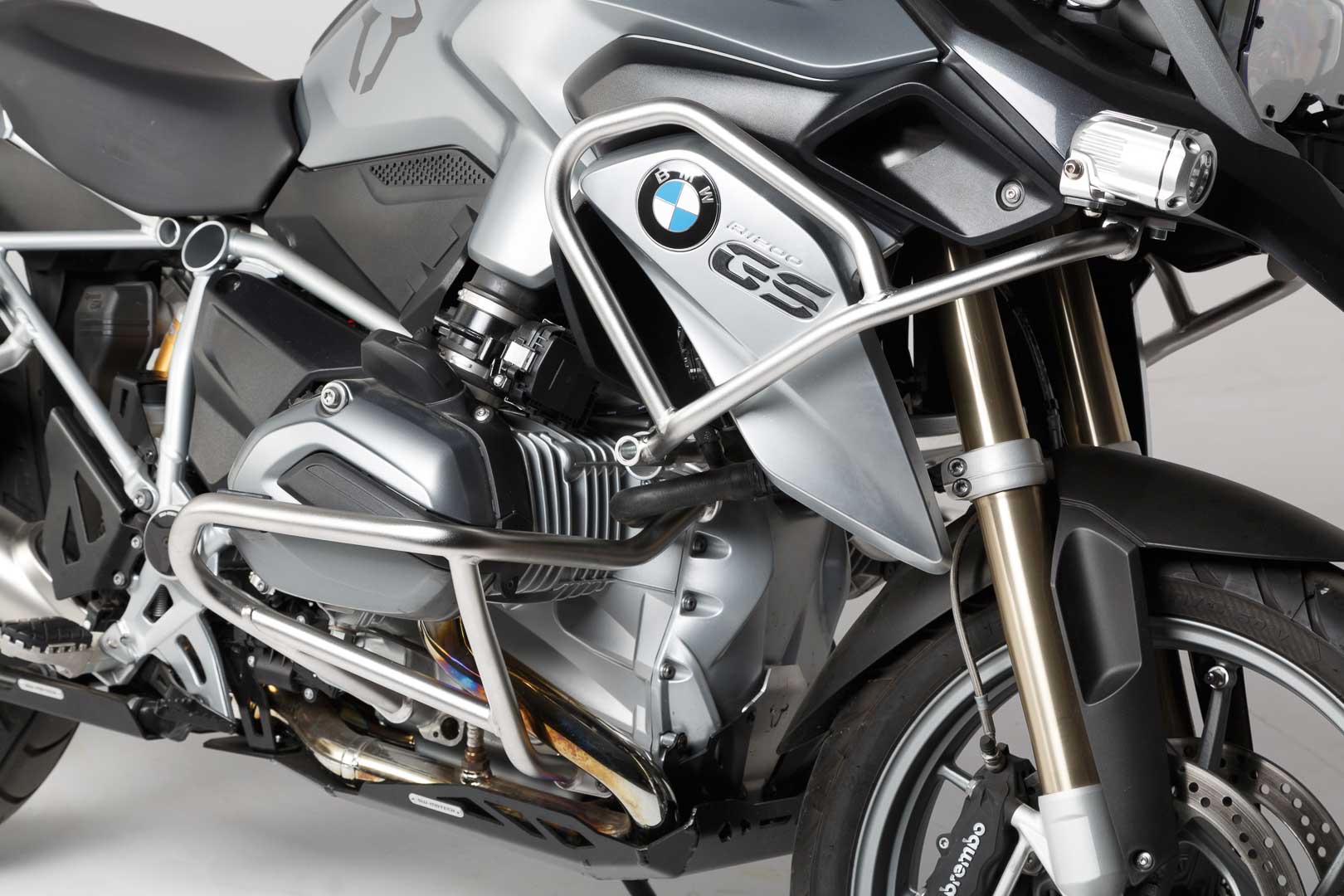 SW-Motech Crashbar haut - Acier inox. BMW R 1200 GS LC (13-16).