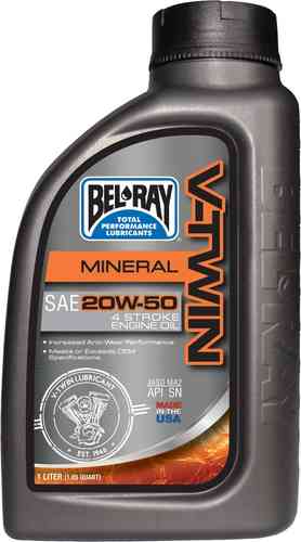 Bel Ray V Twin 20W 50 Mineral Motor Olie 1 Liter bel ray kopen in de aanbieding