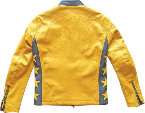 Blauer Usa Wilson Leren Jas Geel Xl blauer kopen in de aanbieding