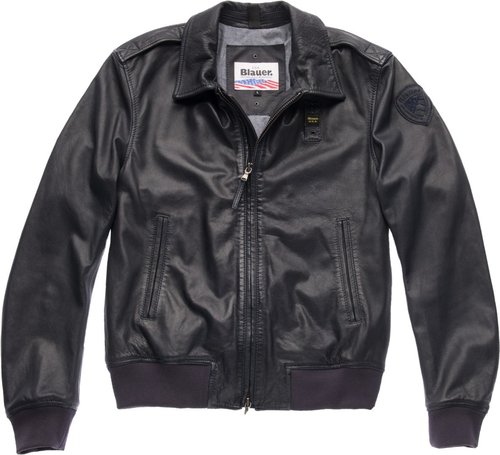 Blauer Usa Smith Leren Jas Zwart Xl blauer kopen in de aanbieding