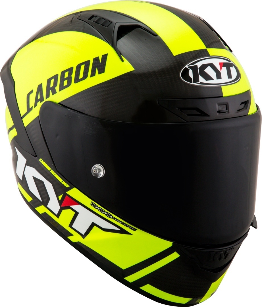 KYT NX Race Carbon Race-D Casque Noir Jaune M