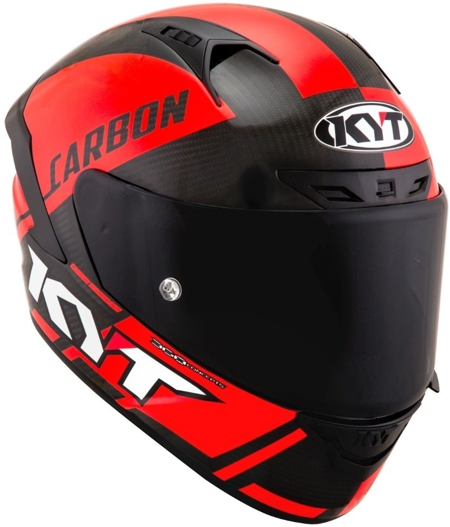 KYT NX Race Carbon Race-D Casque Noir Rouge XL