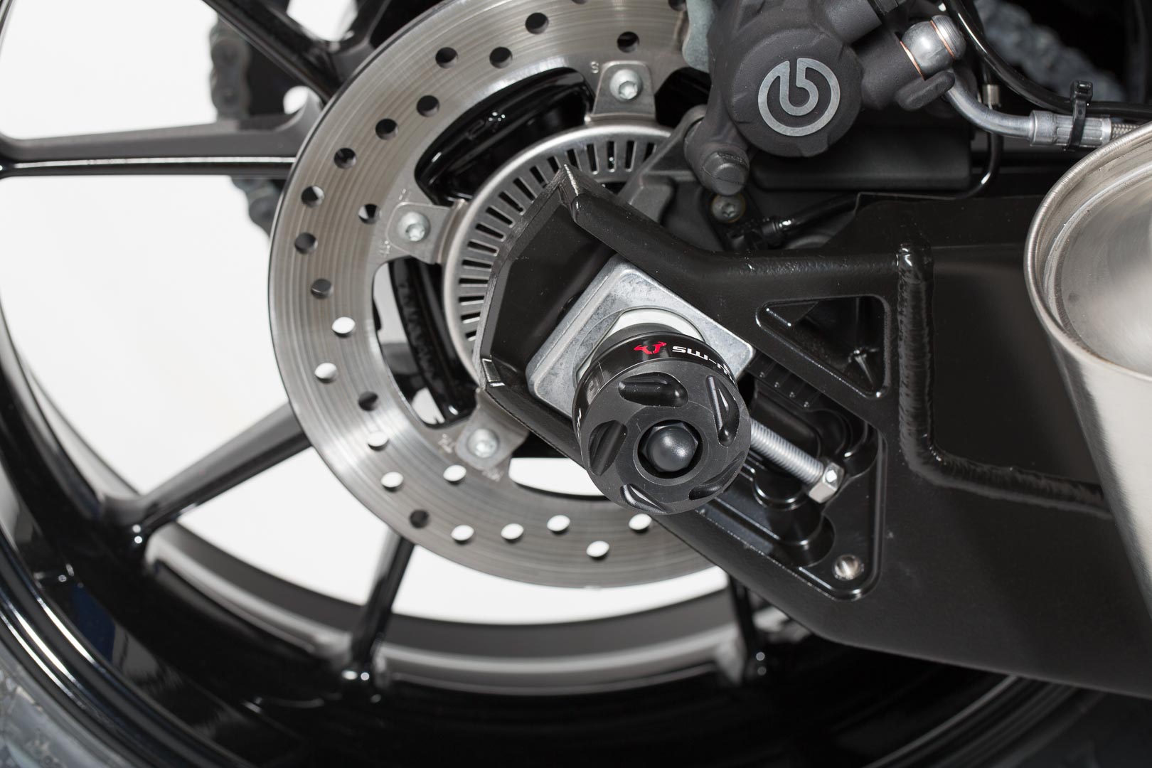 SW-Motech Roulettes de protection pour bras oscillant - Noir. S1000...