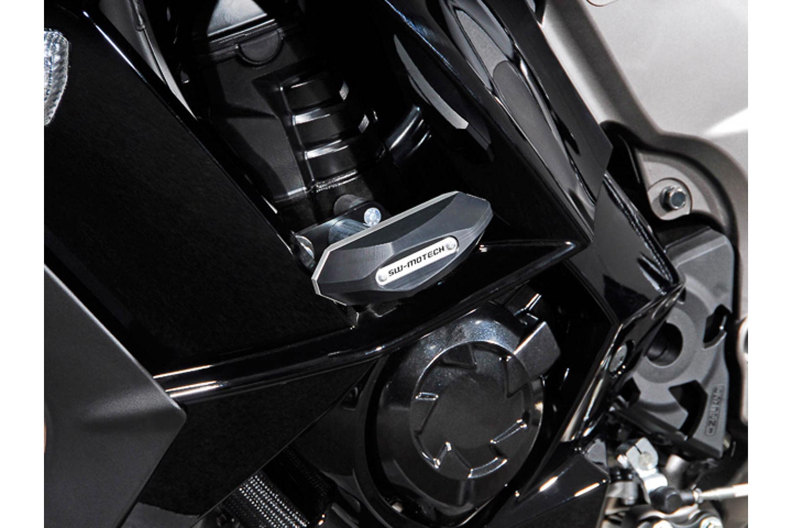 SW-Motech Kit de patins de cadre - Noir. Kawasaki Z 1000 SX (11-16).