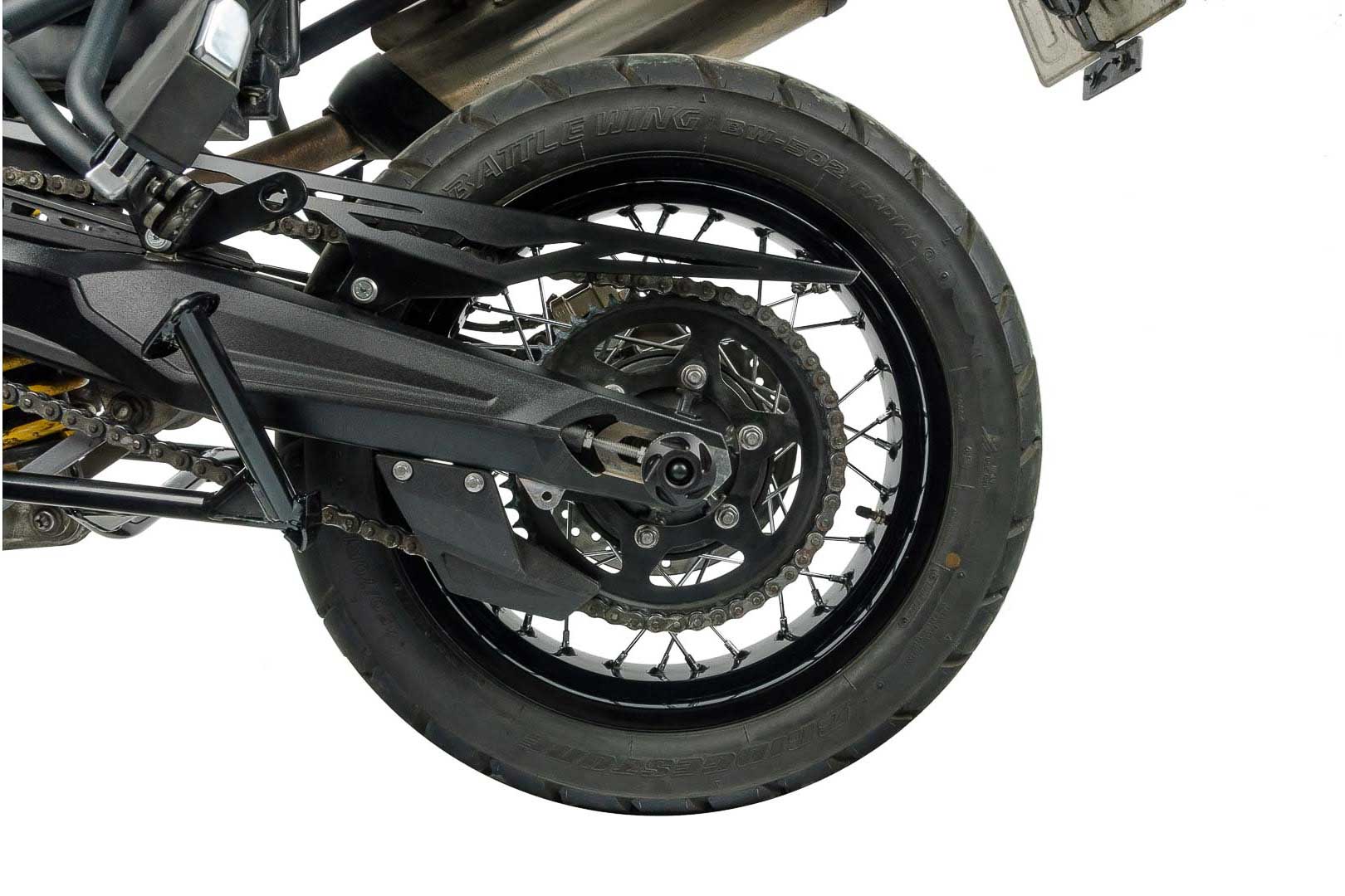 SW-Motech Roulettes de protection pour bras oscillant - Noir. Trium...