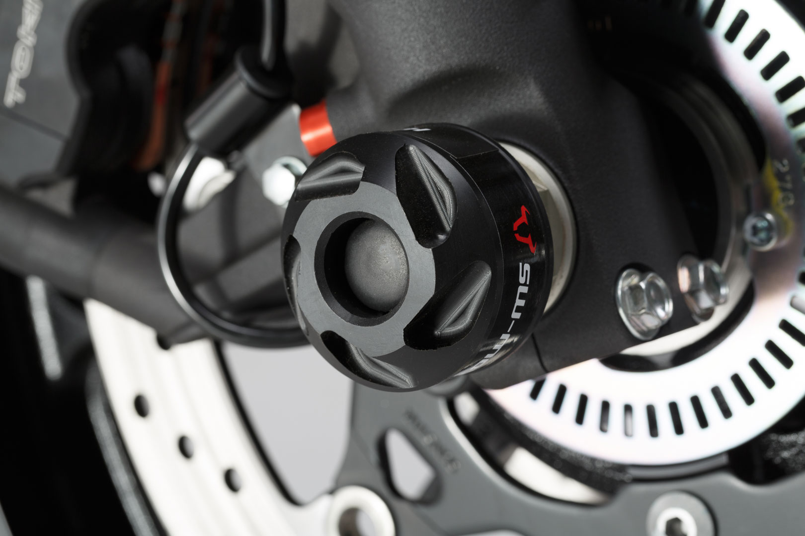 SW-Motech Roulettes de protection de fourche - Noir. Suzuki V-Strom...