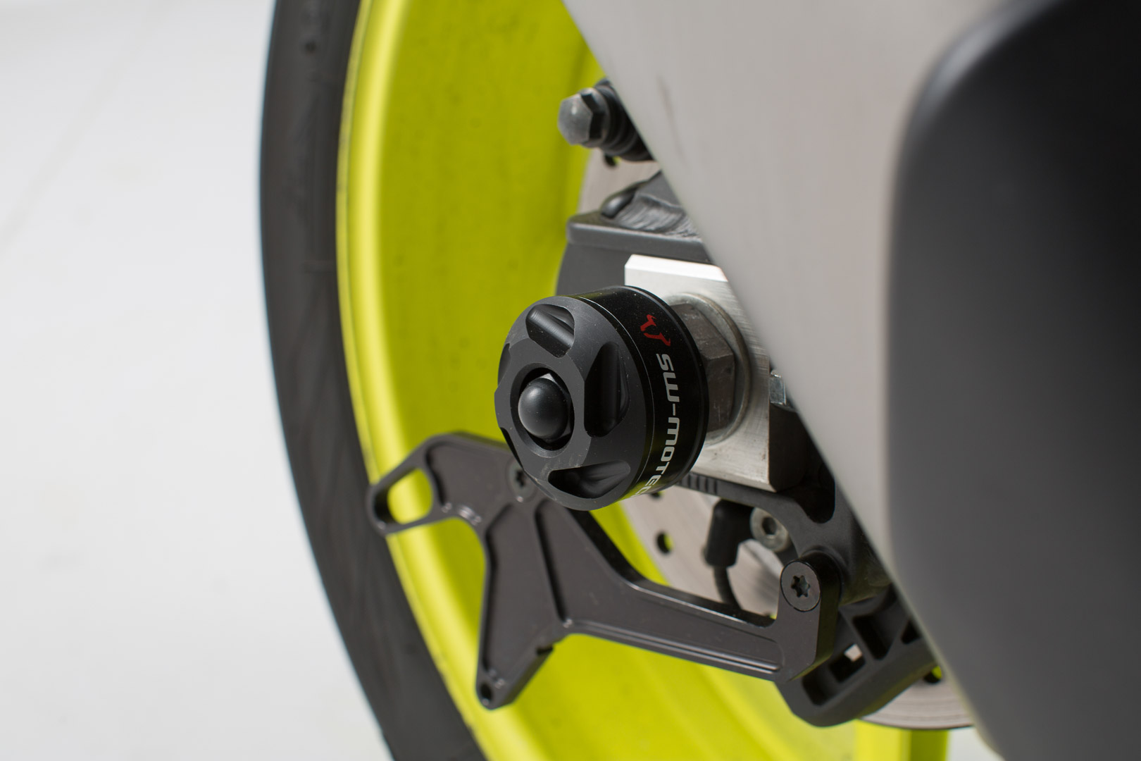 SW-Motech Roulettes de protection pour bras oscillant - Noir. Yamah...