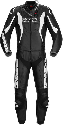 Spidi Sport Warrior Touring Two Piece Motorcycle Lederen Suit Zwart Wit 46 spidi kopen in de aanbieding