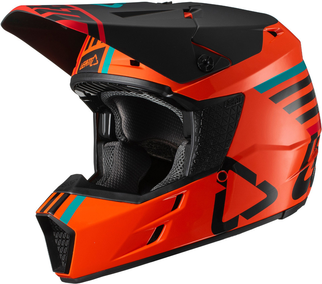 Leatt GPX 3.5 V19.2 Casque de motocross Noir Orange S