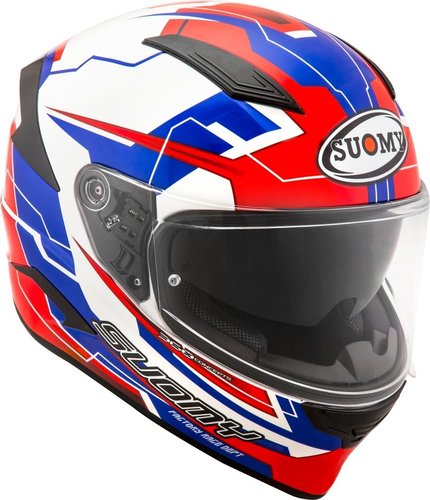 Suomy Speedstar Camshaft Helm Wit Rood Blauw suomy kopen in de aanbieding Suomy Speedstar Camshaft Helm Wit Rood Blauw suomy kopen in de aanbieding