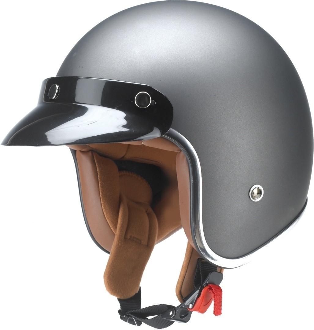 Redbike RB-756 Titanium Casque jet Argent S