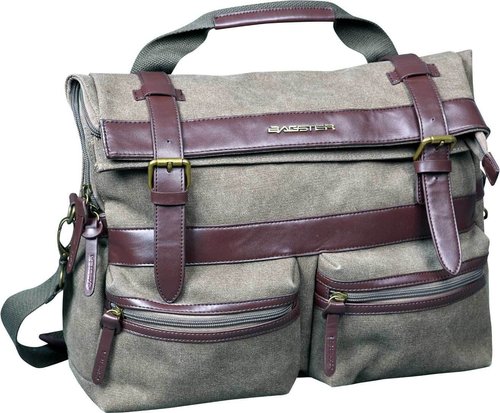 Bagster Neo Vintage Messenger Motorfiets Rugzak Grijs Een Maat bagster kopen in de aanbieding