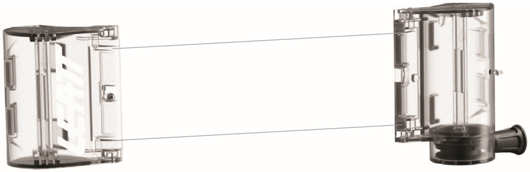 Leatt Canister Kit 48mm Roll-Off (Roll-Off) transparent unique taille