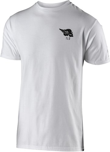 Troy Lee Designs Agent Skully T Shirt Wit Xl troy lee designs kopen in de aanbieding