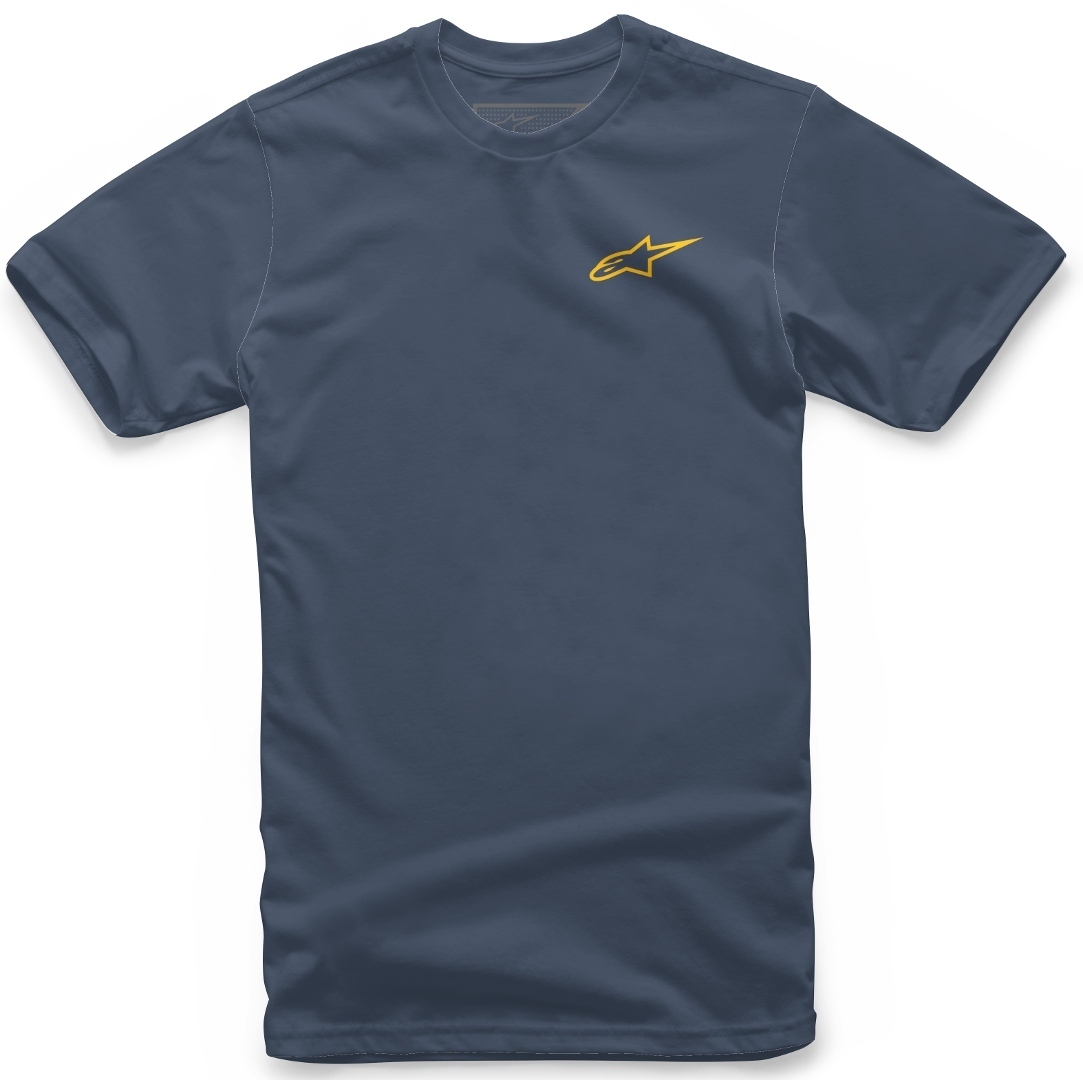 Alpinestars Neu Ageless Tee T-Shirt Bleu Jaune XL