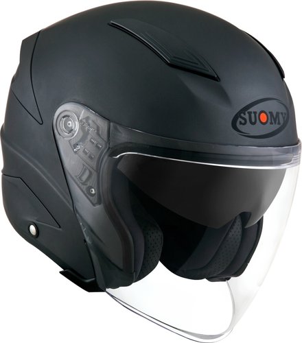 Suomy Speedjet Plain Jet Helm Zwart Grijs Xl suomy kopen in de aanbieding Suomy Speedjet Plain Jet Helm Zwart Grijs Xl suomy kopen in de aanbieding