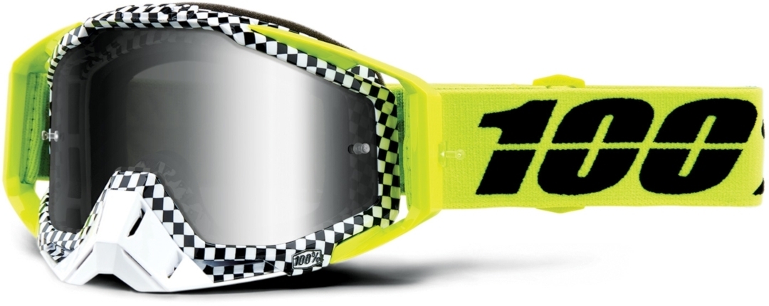 Image of 100% Racecraft Extra Andre Masques de motocross Noir Jaune unique taille