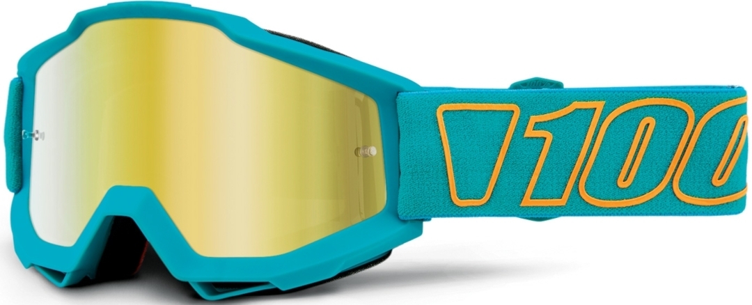 Image of 100% Accuri Extra Galak Masques de motocross Turquoise unique taille