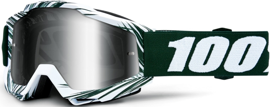 Image of 100% Accuri Bali Masques de motocross Blanc Vert unique taille