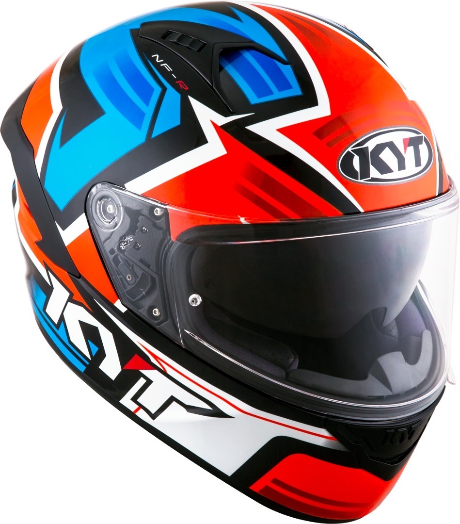 KYT NF-R Artwork Casque Rouge Bleu S