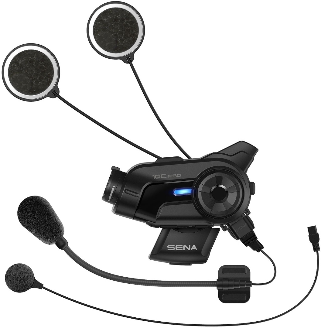 Sena 10C Pro Système de Communication Bluetooth et caméra d’Action Noir unique taille