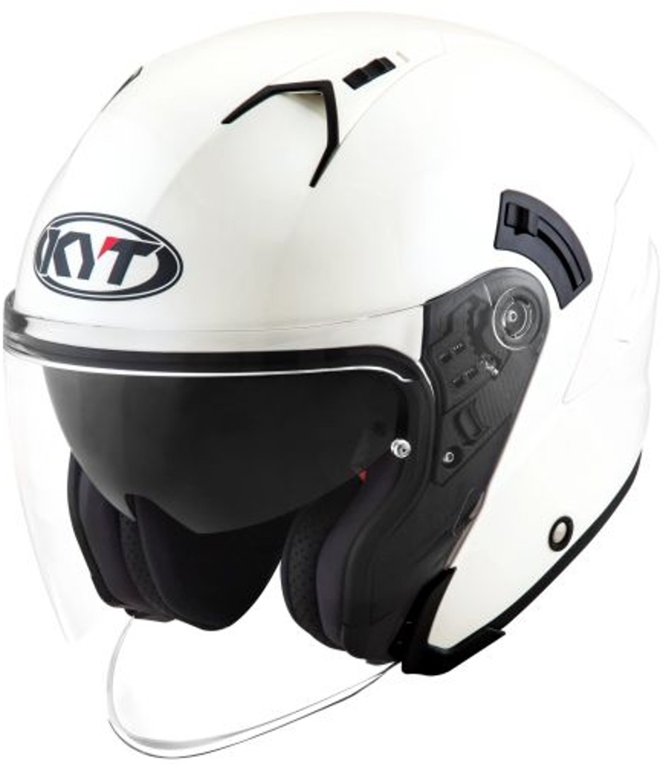 KYT NF-J Plain Casque jet Blanc M