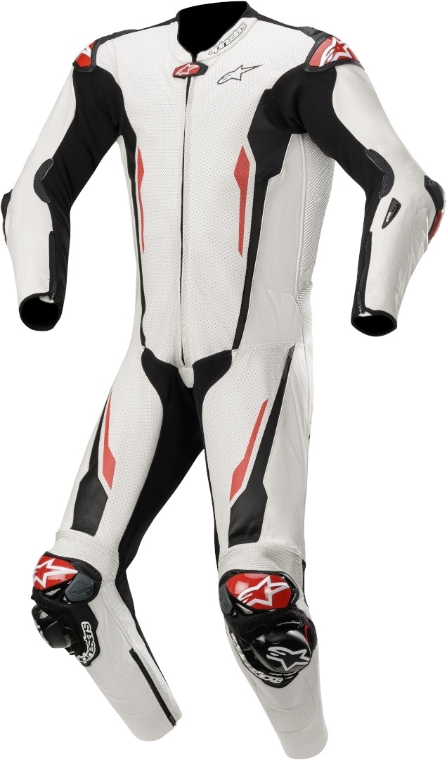 Alpinestars Racing Absolute Tech-Air Combinaison de cuir perforé mo... Noir Blanc 52