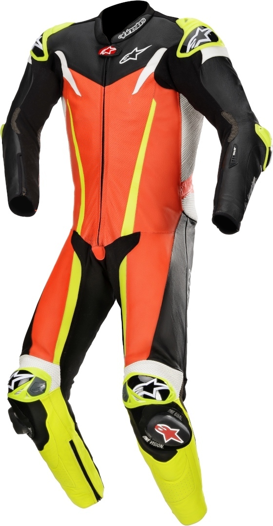 Alpinestars GP Tech v3 Tech-Air Combinaison de cuir perforé moto On... Noir Rouge 48