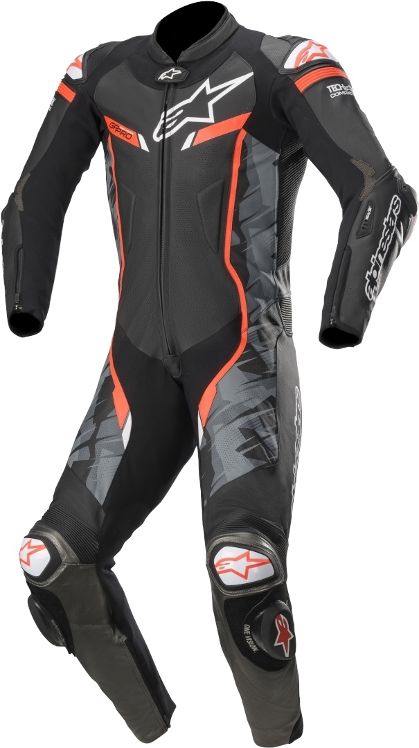 Alpinestars GP Pro v3 Tech-Air Combinaison de cuir perforé moto One... Noir Rouge 54