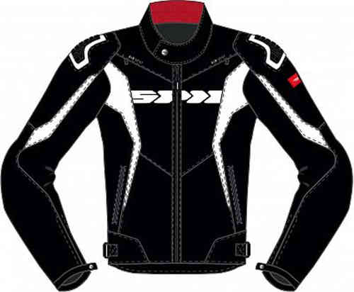 Spidi Sport Warrior H2Out Motorfiets Textiel Jas Zwart Wit spidi kopen in de aanbieding