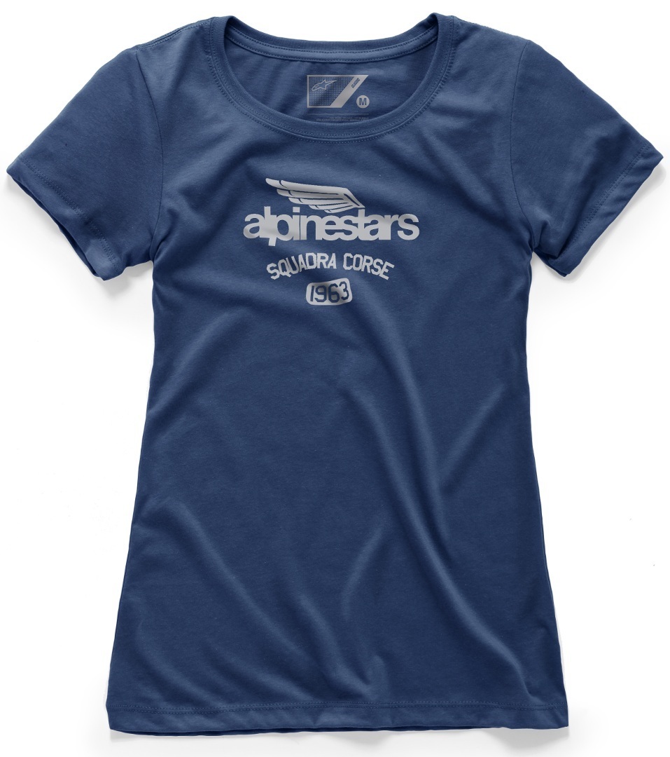 Alpinestars Winged Team T-Shirt dames Gris Bleu XS