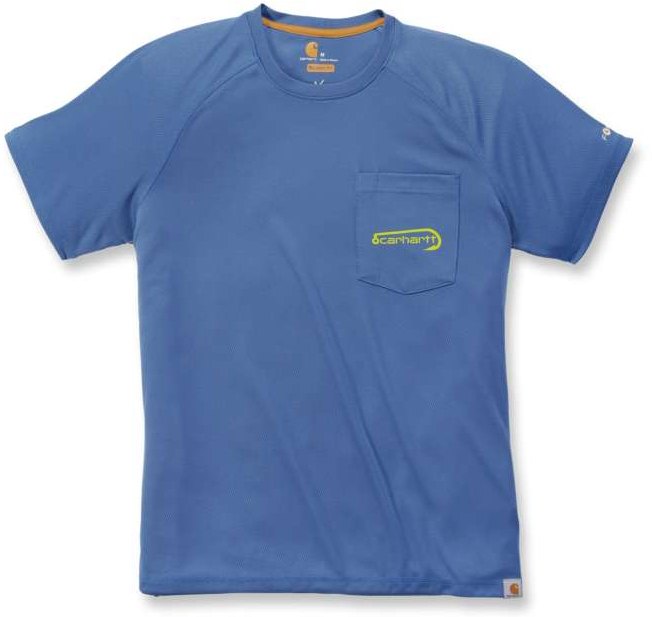 Carhartt Force T-Shirt graphique de pêche Bleu L