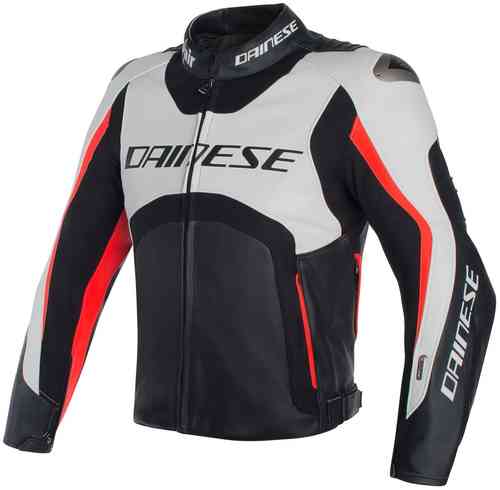 Dainese Misano D Air Airbag Geperforeerde Motorfiets Lederen Jas Zwart Wit Rood 46 dainese kopen in de aanbieding Dainese Misano D Air Airbag Geperforeerde Motorfiets Lederen Jas Zwart Wit Rood 46 dainese kopen in de aanbieding