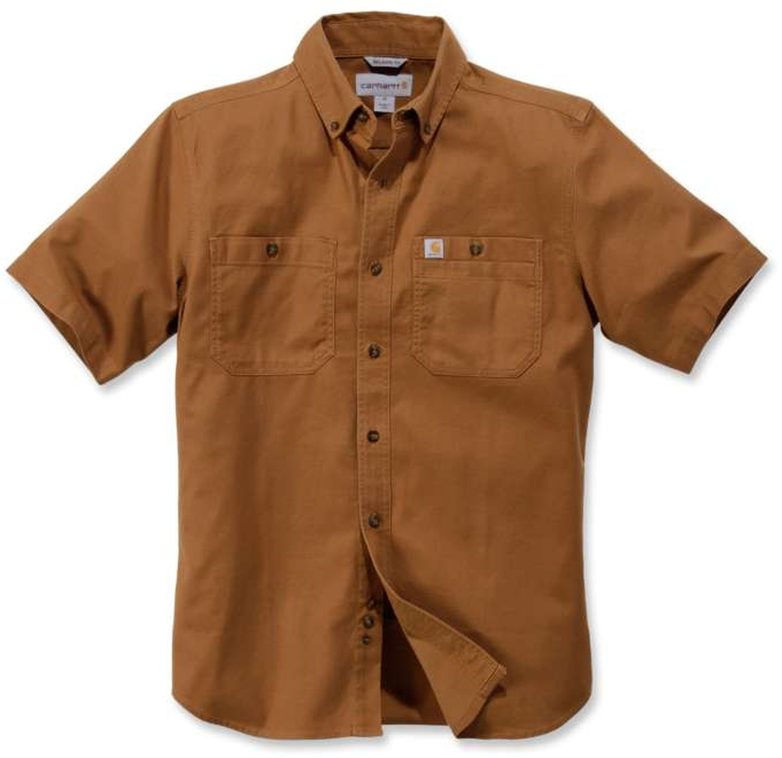 Carhartt Rugged Flex Rigby Work Chemise à manches courtes Brun XL