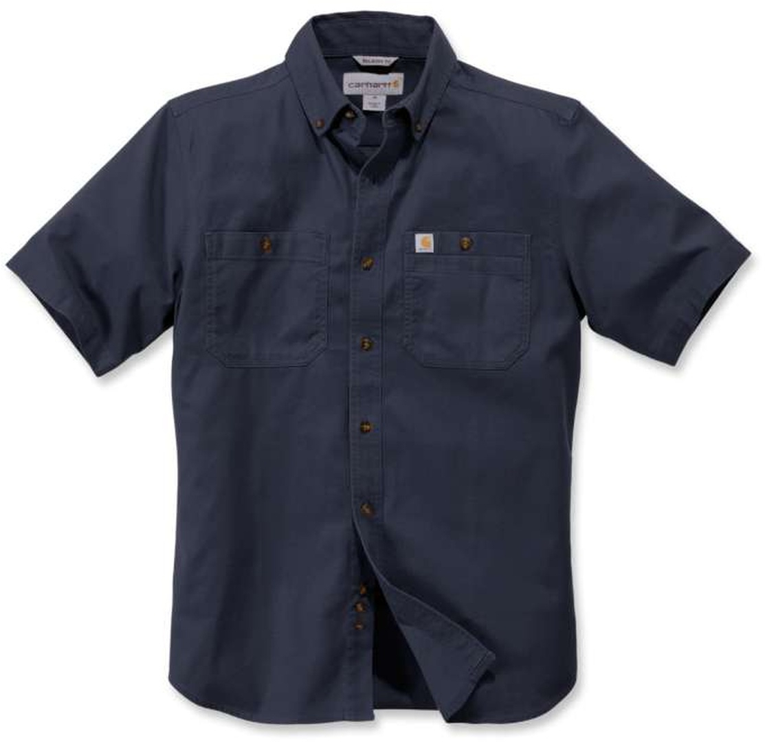 Carhartt Rugged Flex Rigby Work Chemise à manches courtes Bleu L